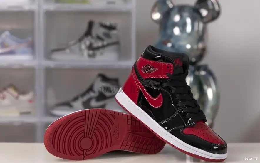 to God retail bred ready retro Patent air jordan 1 materials Pk ship 0512